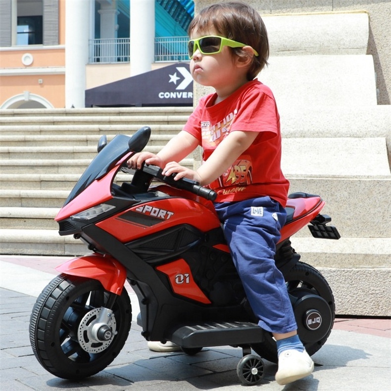 QS Custom Printed Children Educational Ride On Car 6V Battery Powered 2 Wheels Electric Motorbike Bike Toys Kids Motorcycle