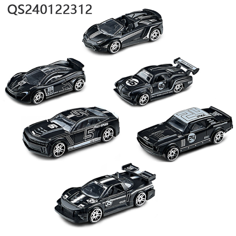 QS Hot Selling Mini Alloy Model Racing Car Multi Style 1:64 Scale Metal Free Wheel Die Cast Simulation Vehicle Toys For Children