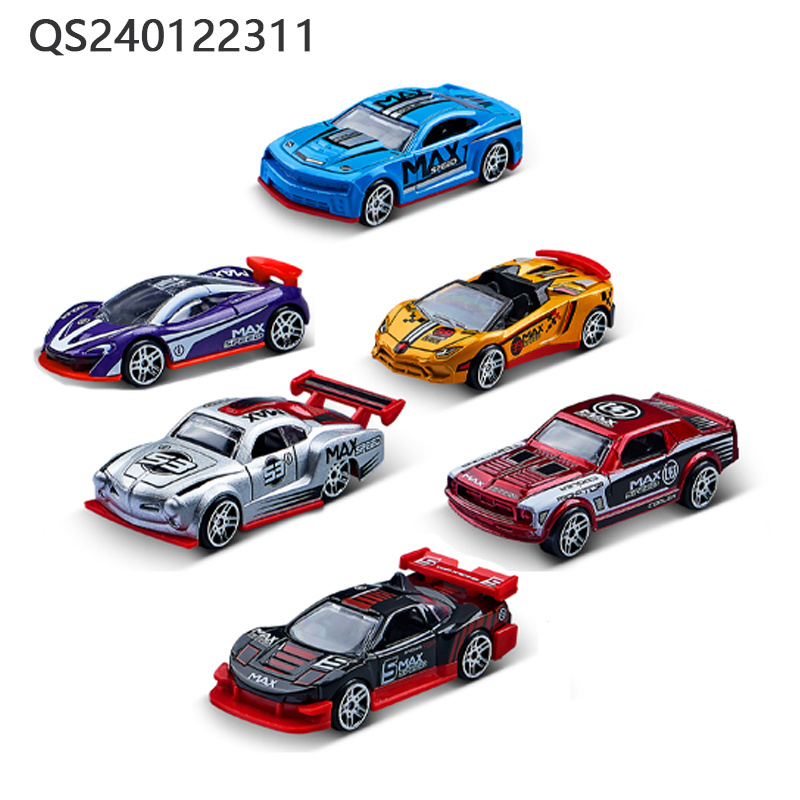 QS Hot Selling Mini Alloy Model Racing Car Multi Style 1:64 Scale Metal Free Wheel Die Cast Simulation Vehicle Toys For Children