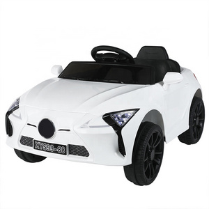 QS Wholesale Kids Best Gift Dual Driving Vehicle LED Light Open Door 6V Battery Operated Ride On Toys Electric Car For Baby