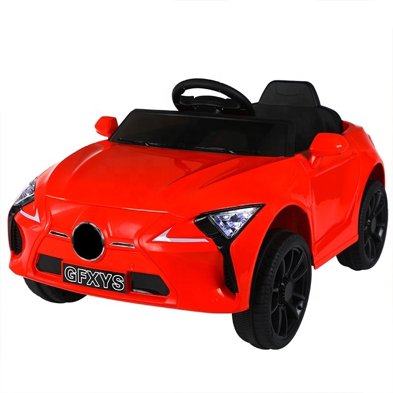 QS Wholesale Kids Best Gift Dual Driving Vehicle LED Light Open Door 6V Battery Operated Ride On Toys Electric Car For Baby