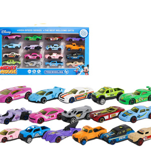 QS Hot Selling Metal Car Toys Set Die Free Wheel Cast Racing Model Collection Vehicle Play Set for Kids 16pcs