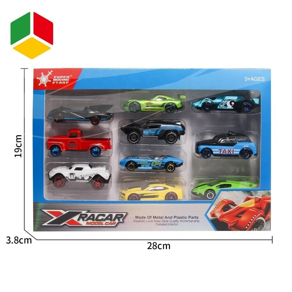 QS Hot Selling 1:64 Free Wheel Diecast Car  Metal Model Metal Car (10PCS/BOX)