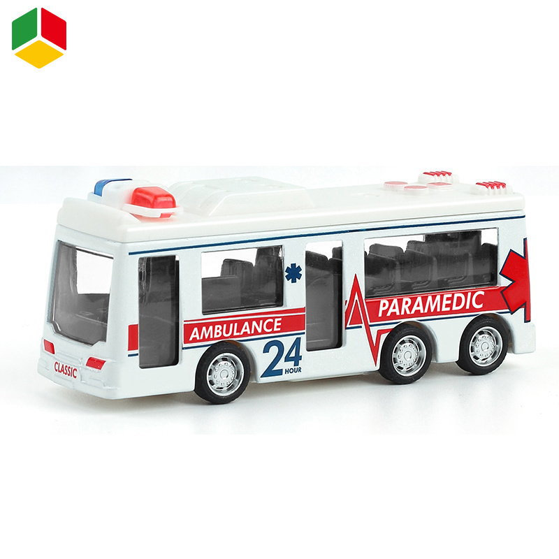 QS New Product Alloy Diecast Model Car Toys Promotional Gift Metal Pull Back Die Cast Mini Simulation Bus Toys For Children