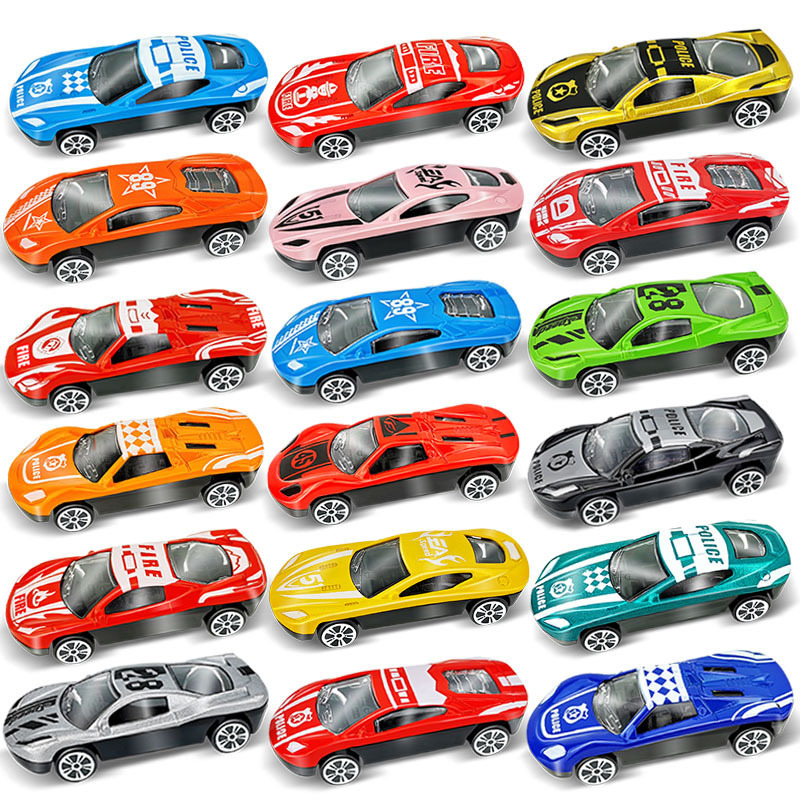 QSToys  Diecast Metal Toy Cars Set 24 pcs Free Wheel Car 1/72  Diecast Toy Set For Kids