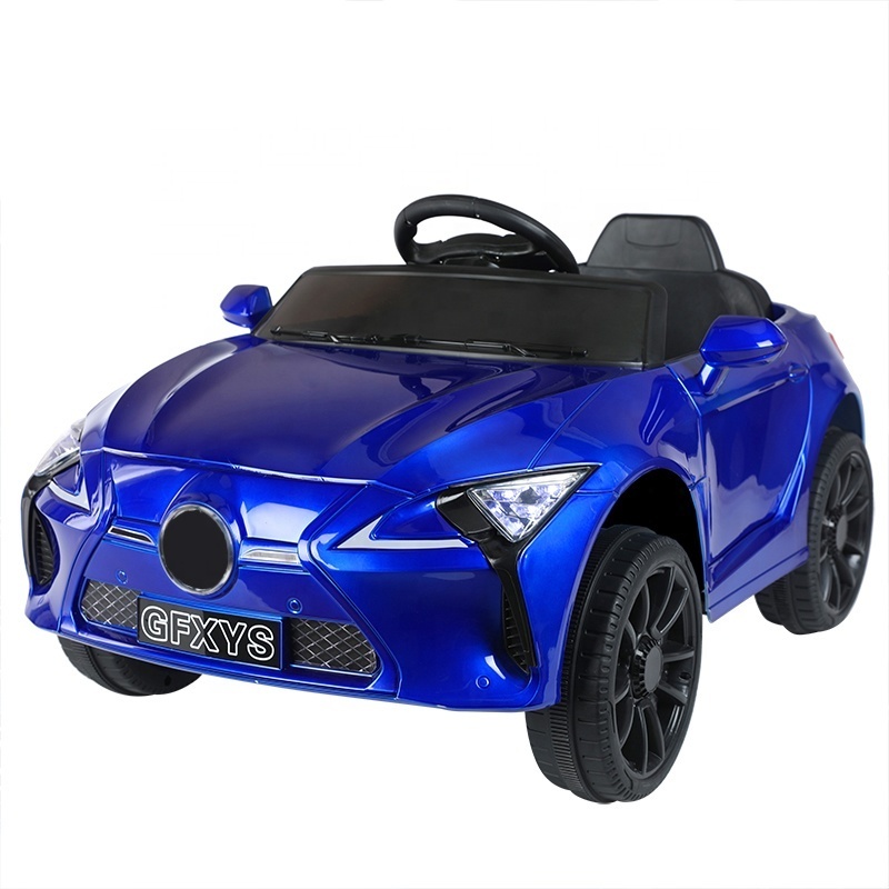 QS Wholesale Kids Best Gift Dual Driving Vehicle LED Light Open Door 6V Battery Operated Ride On Toys Electric Car For Baby