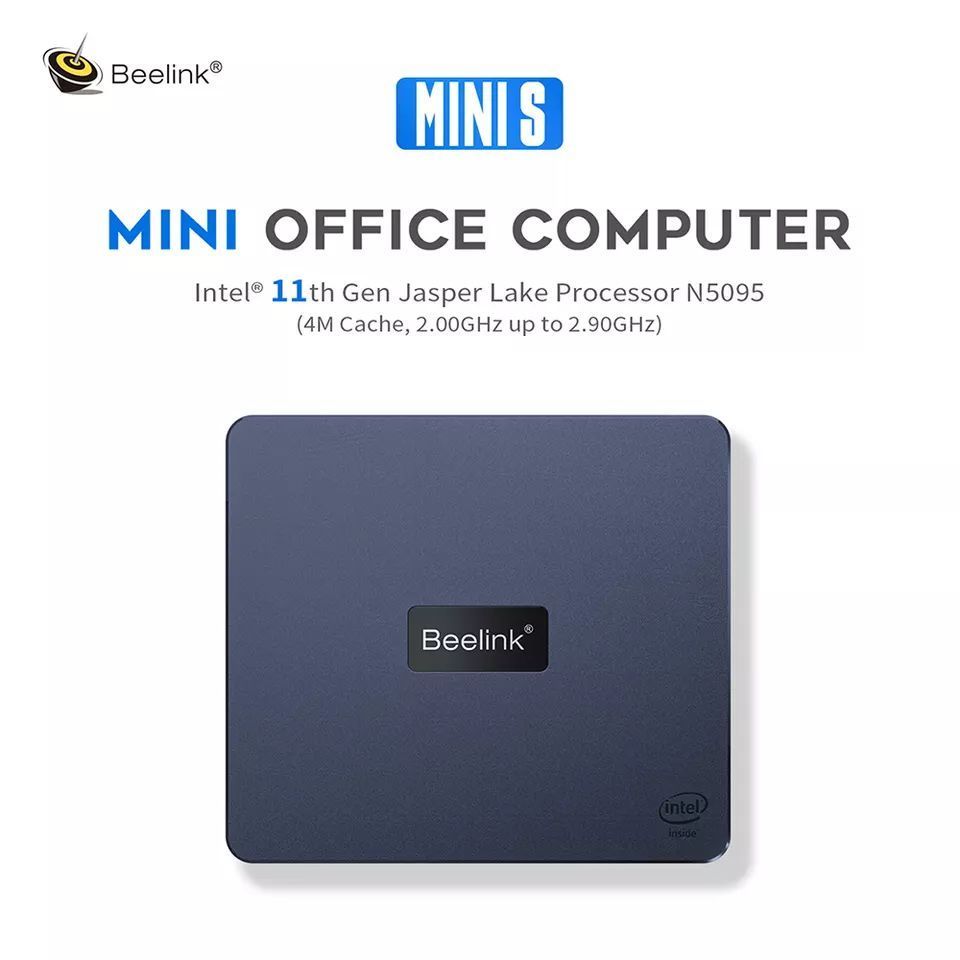 Top 10 Beelink Mini S Intel N5095 8G 256G Mini PC Wins10 OS SATA SSD Storage Industrial Computer with Dual Screen display MiniS