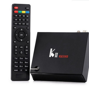 Factory wholesale Original Mecool KII Pro DVB-S2 DVB-T2 android 7.1 2gb 16gb strong universal Digital Satellite Receiver