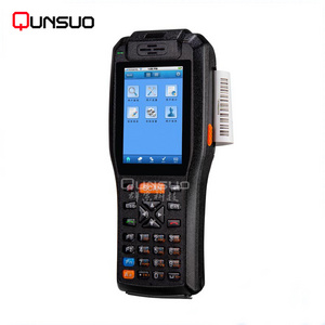 Android portable industrial rugged pda wireless terminal smart phone barcode scanner built in printer