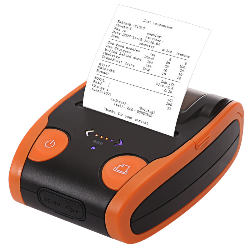 Qunsuo 2 inch Printer Battery Powered Bluetooth Thermal 58mm Mobile Printer Portable Printer for windows/android/ios