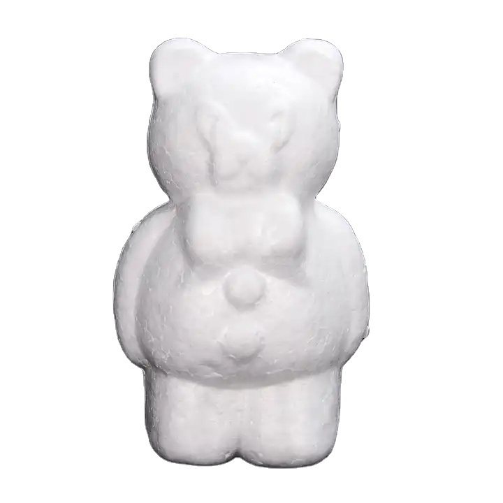 DIY Animal Shape Styrofoam Bear Model for Kids Playing