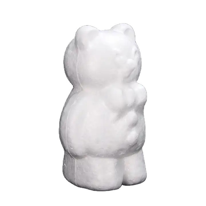 DIY Animal Shape Styrofoam Bear Model for Kids Playing