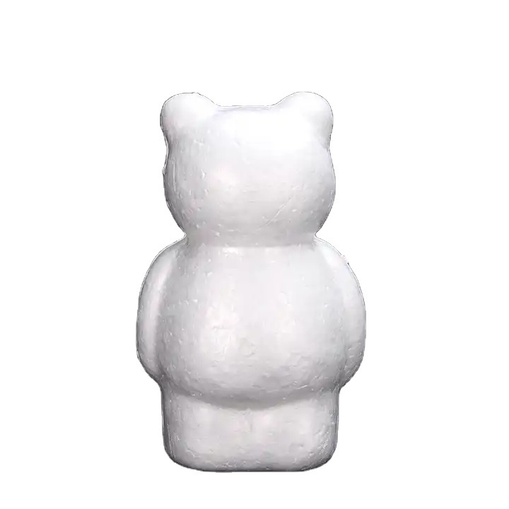 DIY Animal Shape Styrofoam Bear Model for Kids Playing