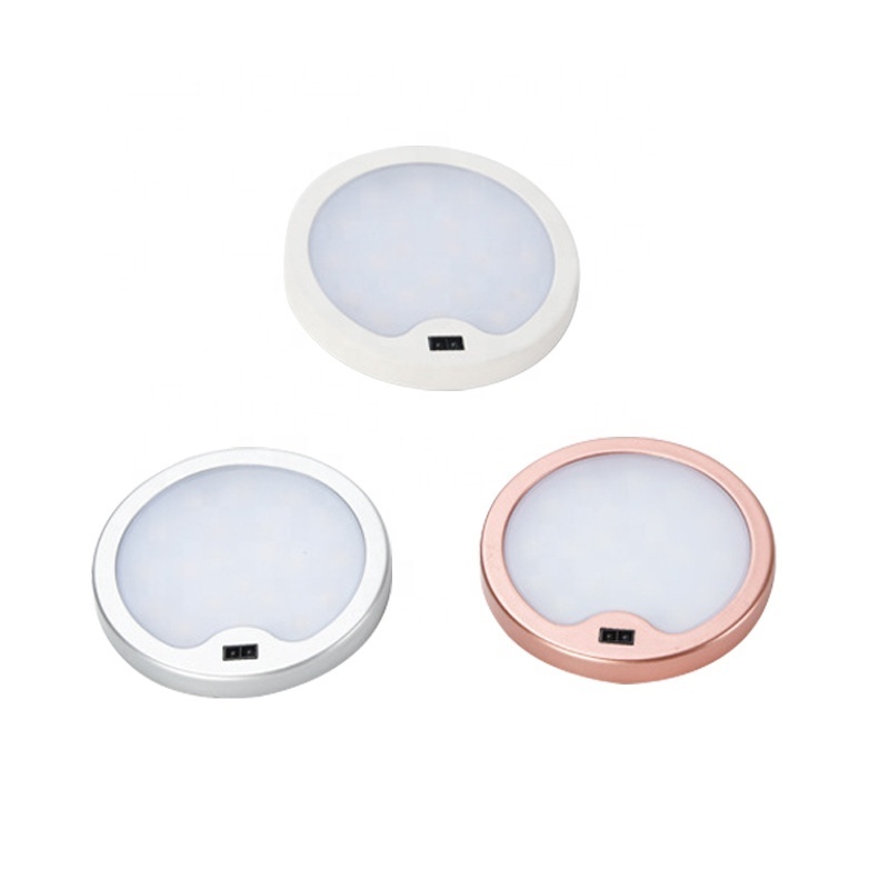 DC12V Round Shape Led Wardrobe Induction Lamp Motion Sensor Led Cabinet Light