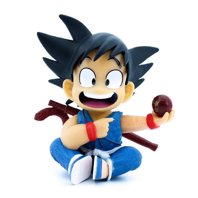 Bobble Head Action Figure Son Goku hake Head Phone Holder Bracket Car Decoration Anime Model PVC Toys Gifts