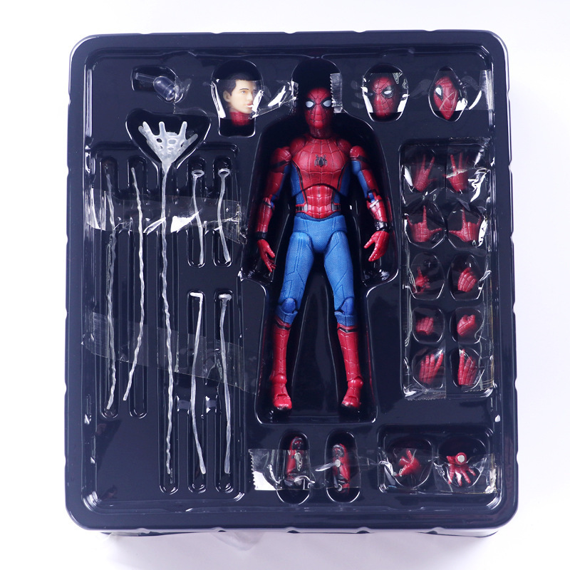 High quality 15CM Spider Man Toys Tom Holland PVC Action Figure Spiderman Collection Toy with boxHot