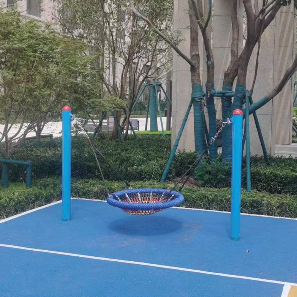 Outdoor reinforced and durable butterfly woven net swing, street public place amusement swing