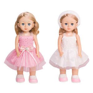 Voice controlled wholesale 14.5 inch simulation life size silicone baby blinking eyes doll for girls