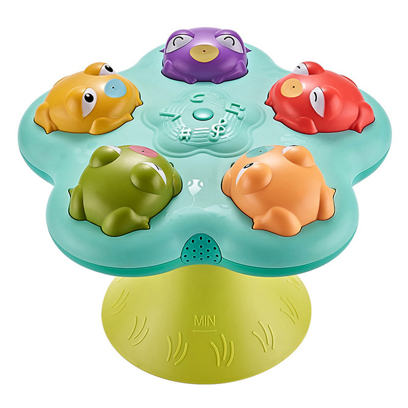 Battery operated animals baby bath bathroom toys spray water shower games gifts for kids with music light