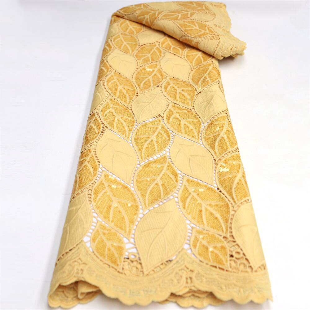 Popular plain Lace In Switzerland With Eyelet African Nigerian Lace Fabric High Quality French Cotton Lace Fabric