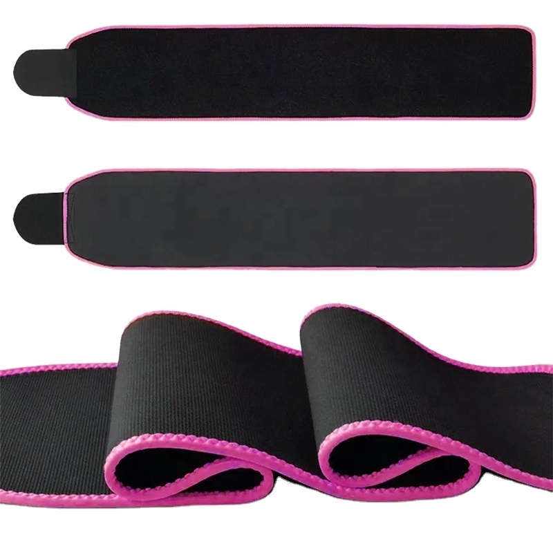 Customized Logo Neoprene Nylon Weight Lifting Belt Back Support Gym Training Belts 6 Inches Curved Wide