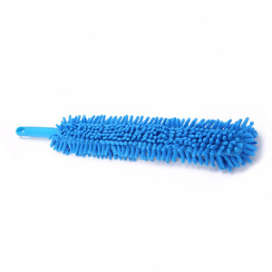 1Pcs Flexible Extra Long Soft Microfiber Noodle Chenille Blue Car Wheel And Tire Cleaner  Brush