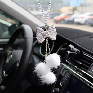 Bling Car Accessories for Women,Car Interior Glam Decoration Charm,Rhinestone Hanging Car Ornament