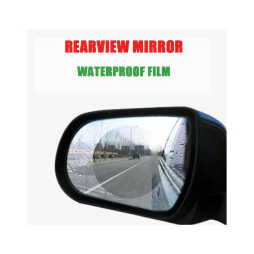 2X Fog Anti Rain Car Rearview Mirror Anti-Fog Film Rearview Mirror Film Anti-Fog Car Membrane Waterproof Round