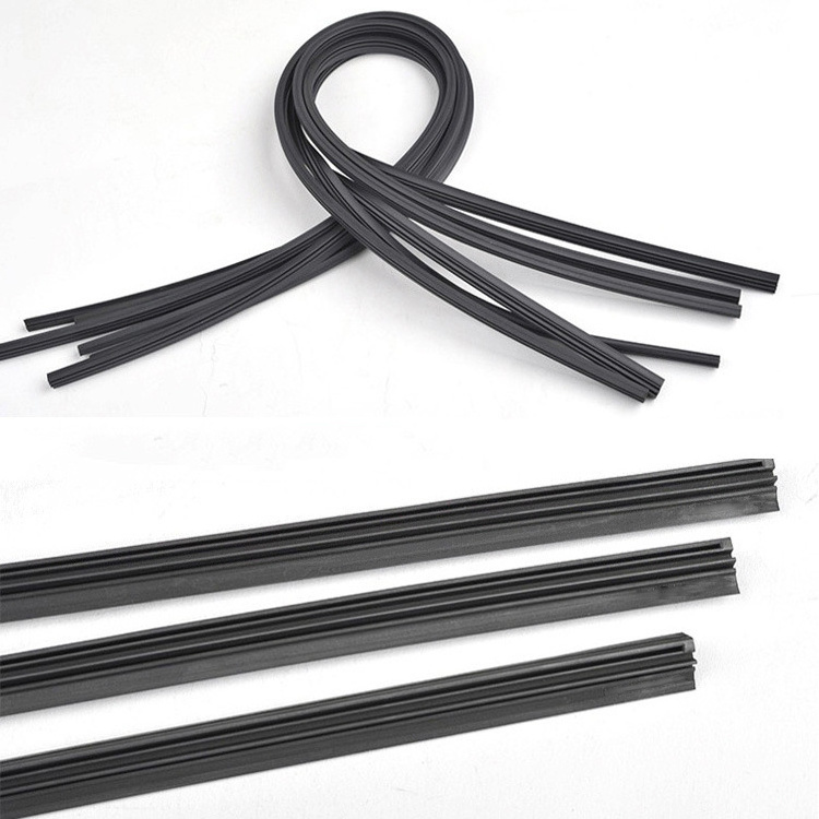 2Pcs/Lot Universal Aaa-Grade Auto Vehicle Insert Soft Rubber Strip Refill For Frameless Wiper Blade Refill Roll Blades 6Mm Car