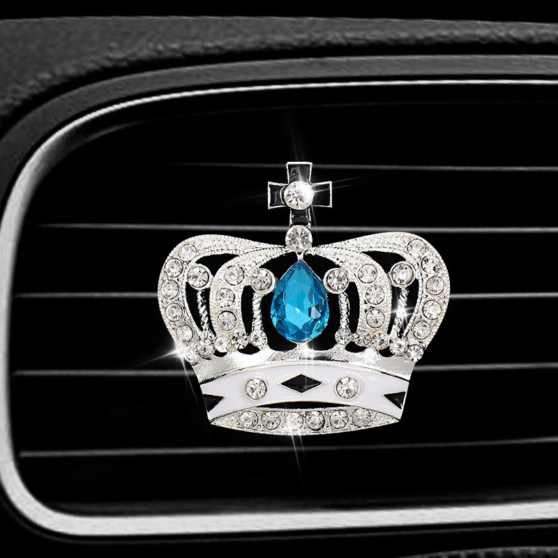 Car Air Conditioner Vent Clip Air Freshener Auto Interior bling Diamond Crown Decoration Car Aroma Diffuser