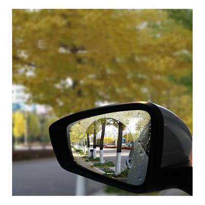 2X Fog Anti Rain Car Rearview Mirror Anti-Fog Film Rearview Mirror Film Anti-Fog Car Membrane Waterproof Round