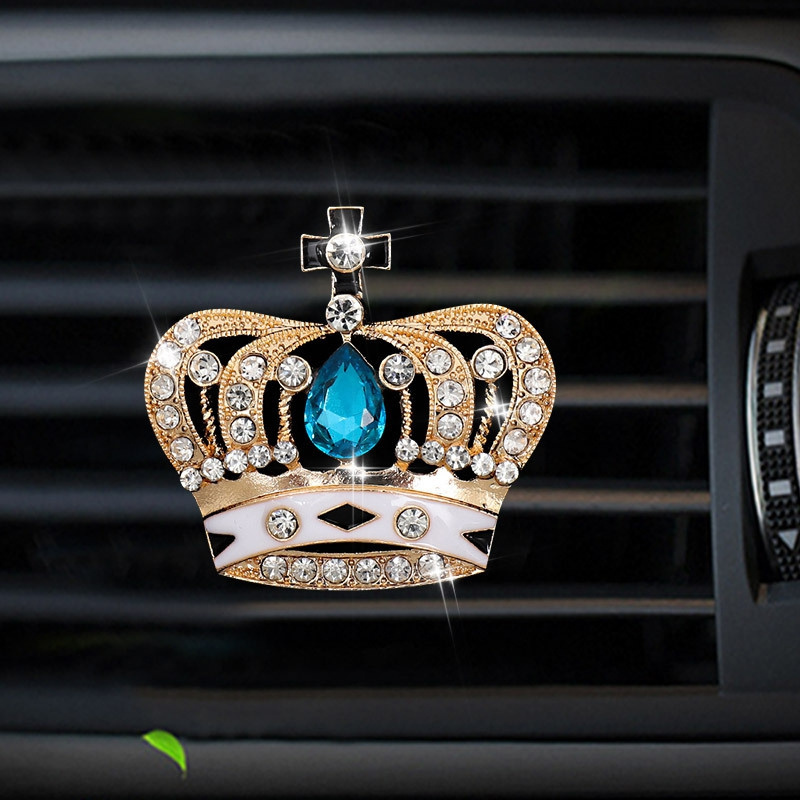 Car Air Conditioner Vent Clip Air Freshener Auto Interior bling Diamond Crown Decoration Car Aroma Diffuser