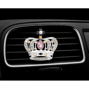 Car Air Conditioner Vent Clip Air Freshener Auto Interior bling Diamond Crown Decoration Car Aroma Diffuser