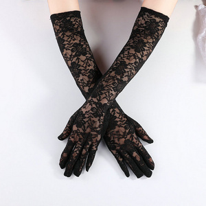 Qushine Fashion Lace Women's Long Gloves Party Festival Wedding Long Women Sexy Gloves