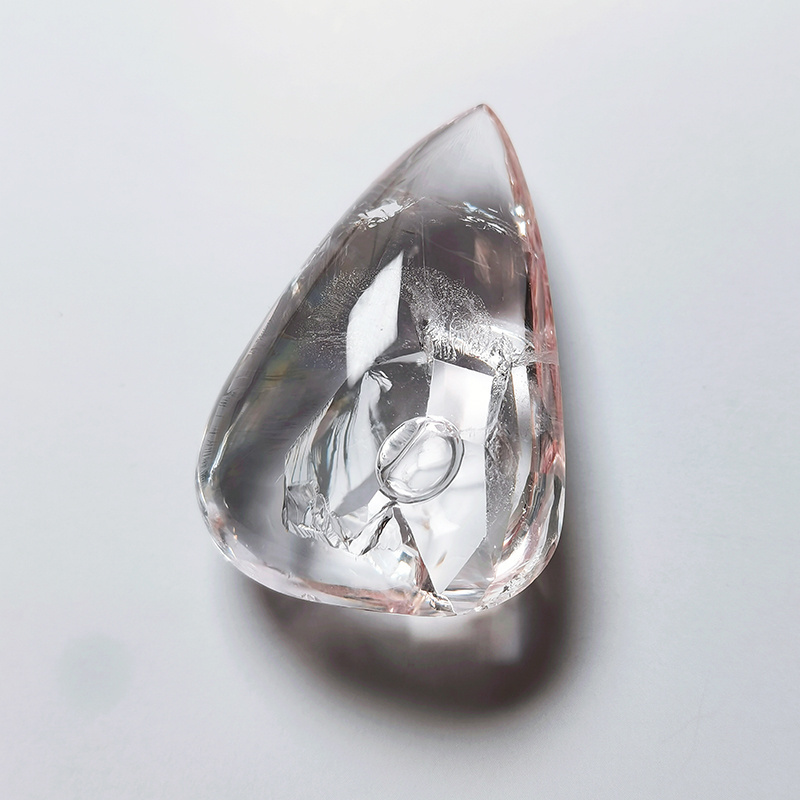 Natural healing water crystal enhydrite stone polished Drop crystal pendant clear quartz Bladder crystal for pendant