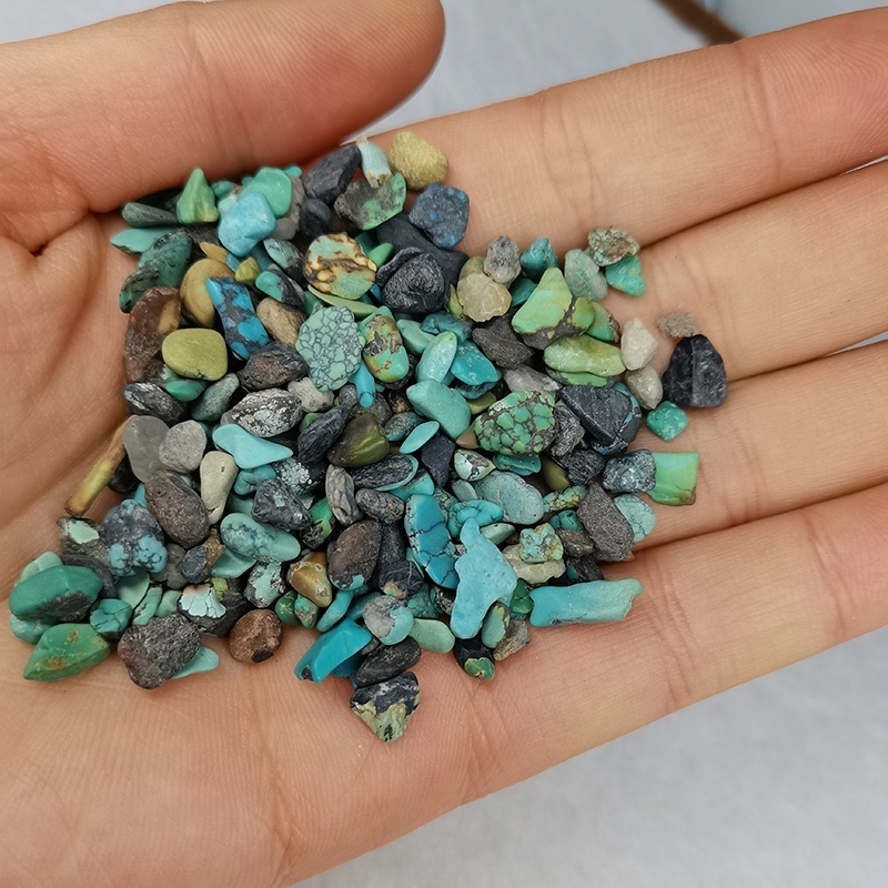 Wholesale Natural Crystal stones healing kallite tumbled crystals bulk 100% natural turquoise tumbled stones for Orgone energy