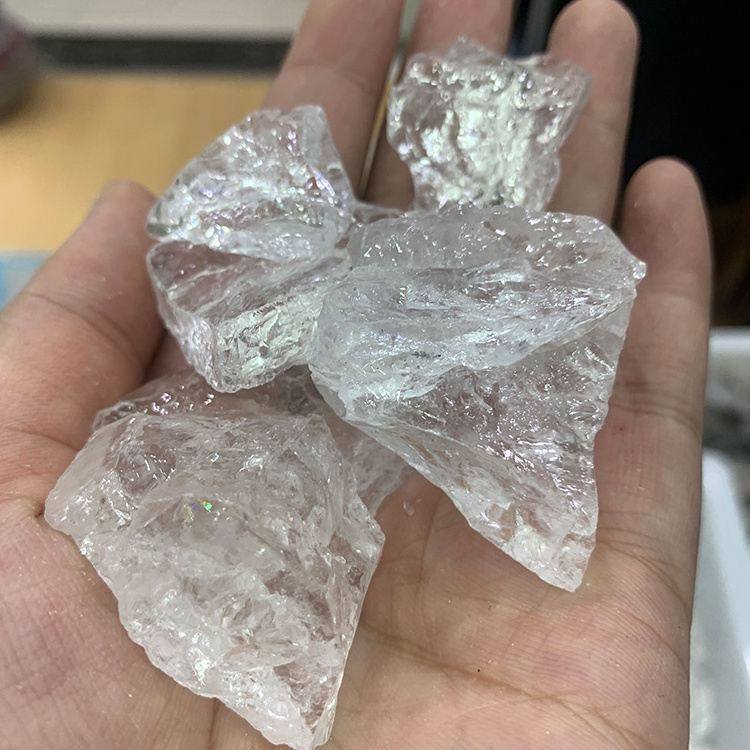 Wholesale High Quality Bulk Clear Crystal Chunk Rough Crystal Cut Stone  Raw Crystals Gravel Stones For Healing