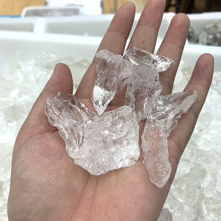 Wholesale High Quality Bulk Clear Crystal Chunk Rough Crystal Cut Stone  Raw Crystals Gravel Stones For Healing