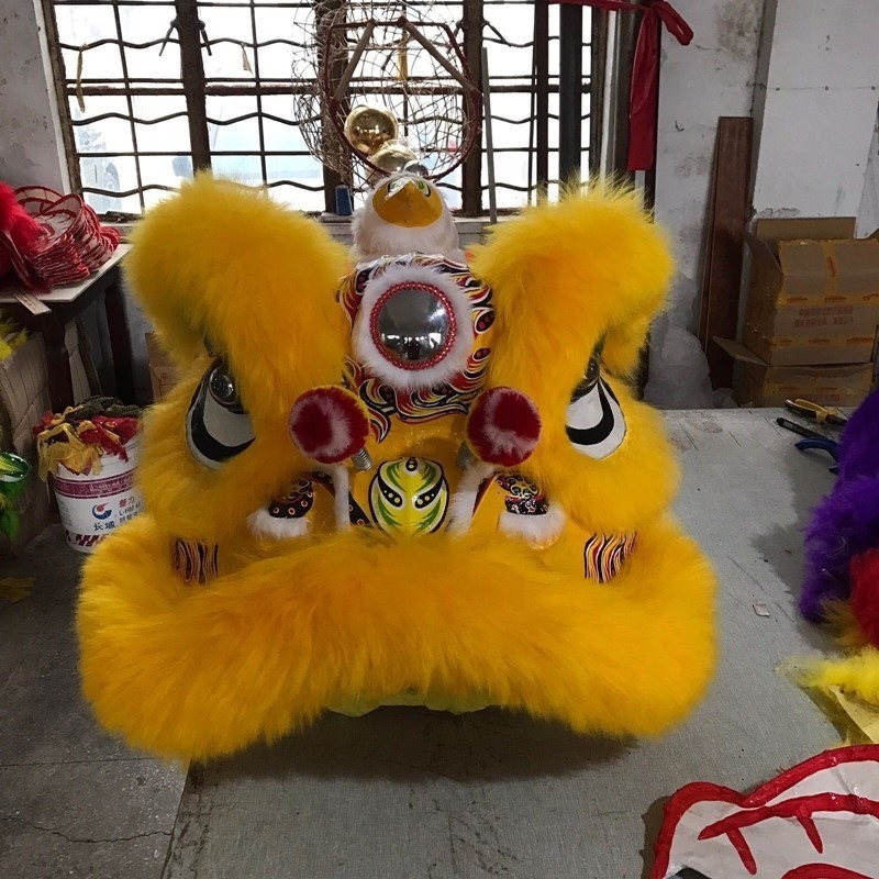 QUTENG 2023 dance dinosaur costume foshan lion dance cartoon costume performance prop chinese lion dance