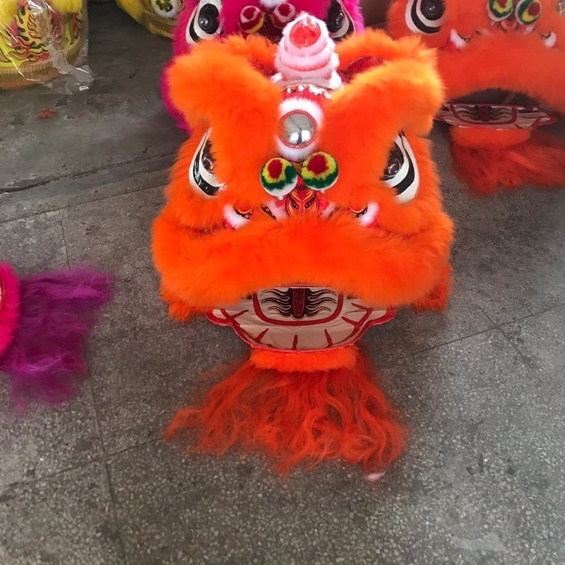 QUTENG chinese new year dance lion folk lion dance lion dance costume for adults