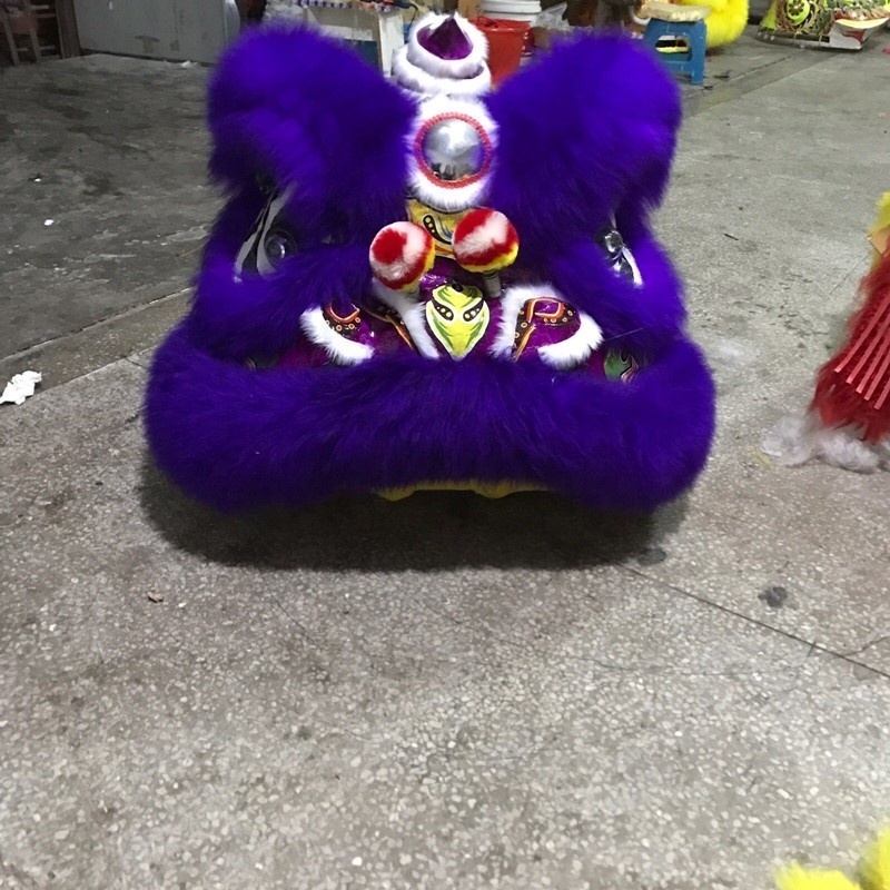 QUTENG chinese new year dance lion folk lion dance lion dance costume for adults