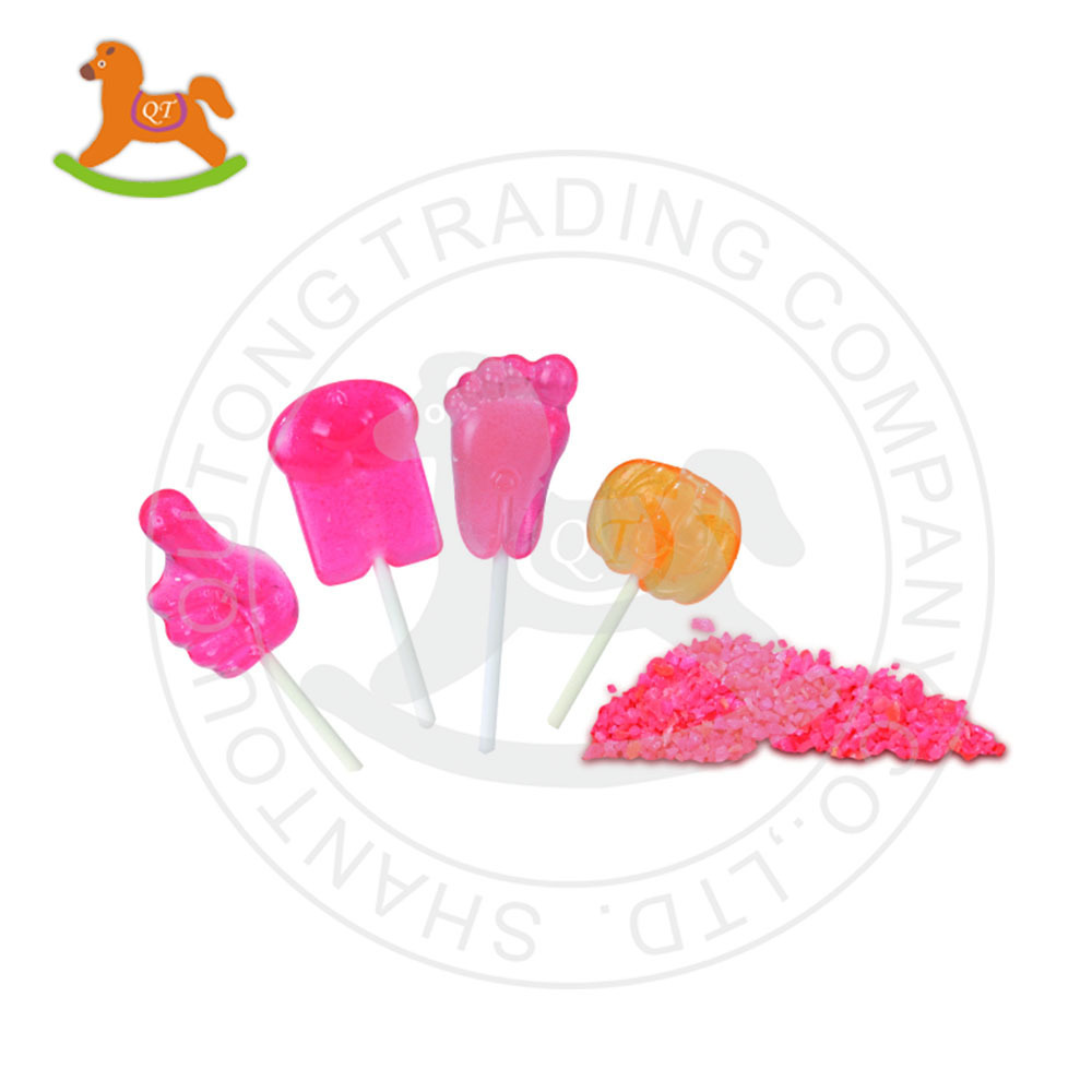 OEM Service fruity dip hard candies lollipop with popping candy confectionery in surprise bag