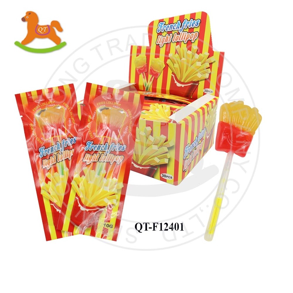 Novelty Difference Shapes Fruity Flavor Lighting Hard Lollipops For Sales