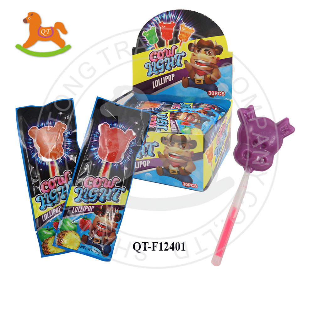 Novelty Difference Shapes Fruity Flavor Lighting Hard Lollipops For Sales