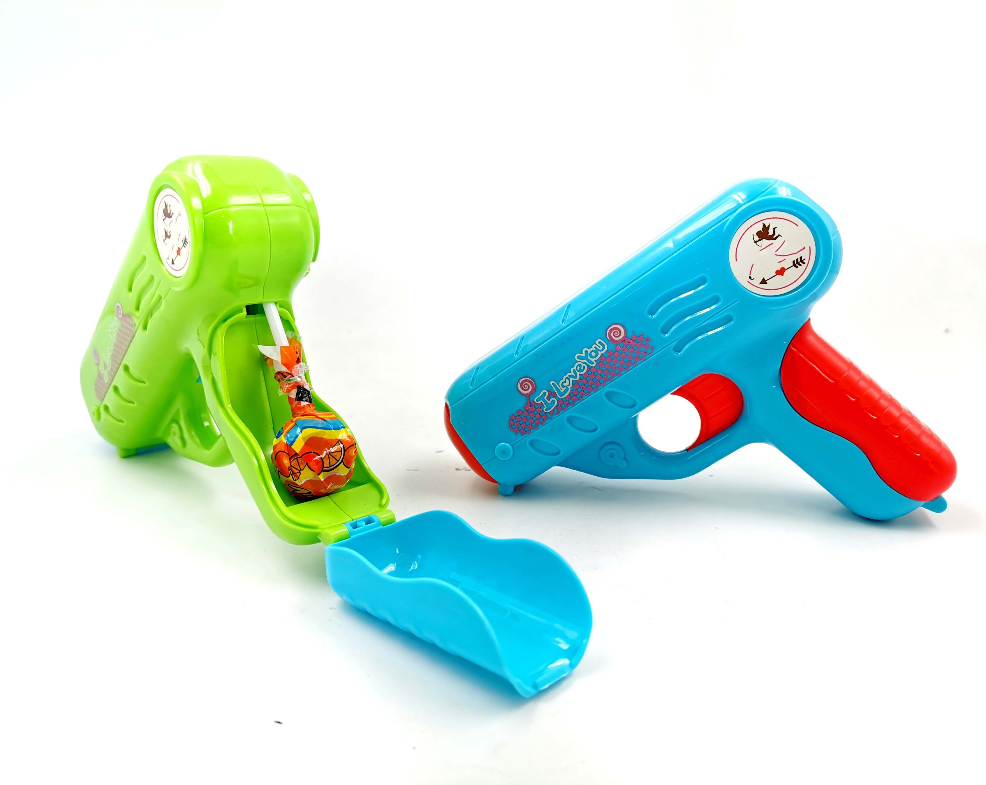 Colorful Gun Gun Sweet Plastics Promotional Small Toy For Candy