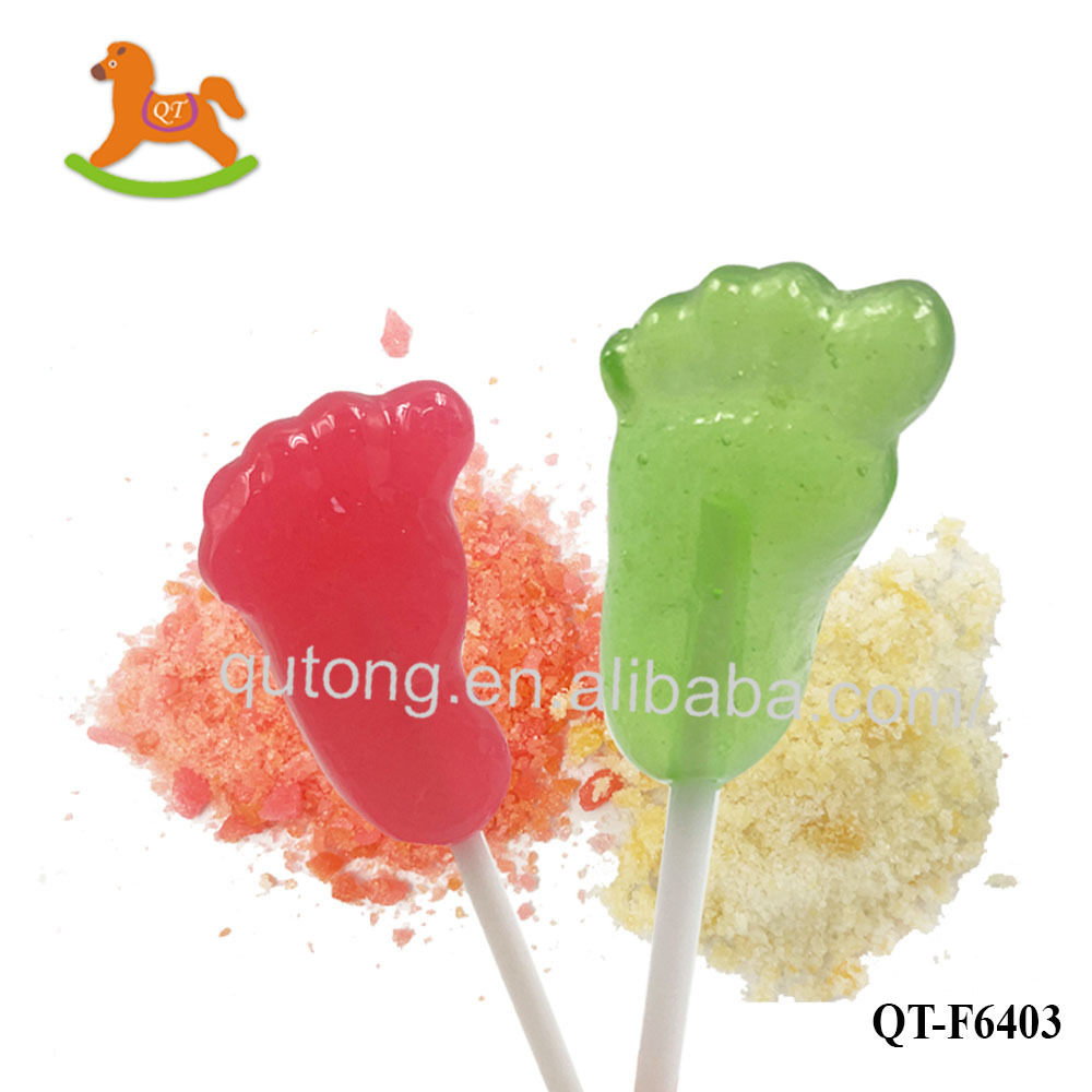 OEM Service fruity dip hard candies lollipop with popping candy confectionery in surprise bag