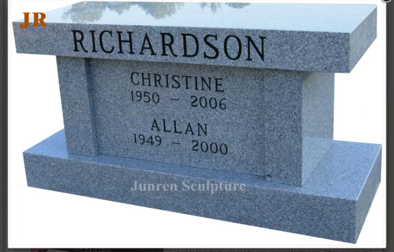 Natural stone black marble memorial benches for sale