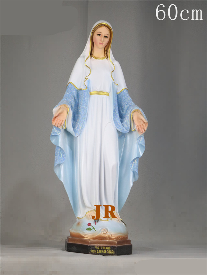 Customized Church decoration indoor life size catholic religious statues resin Virgin Mary statue wholesale