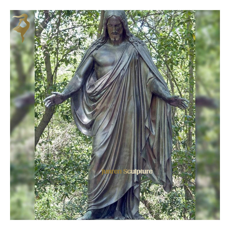 Christ Monument Sculpture Life Size Bronze Jesus Sacred Heart of Jesus Statue