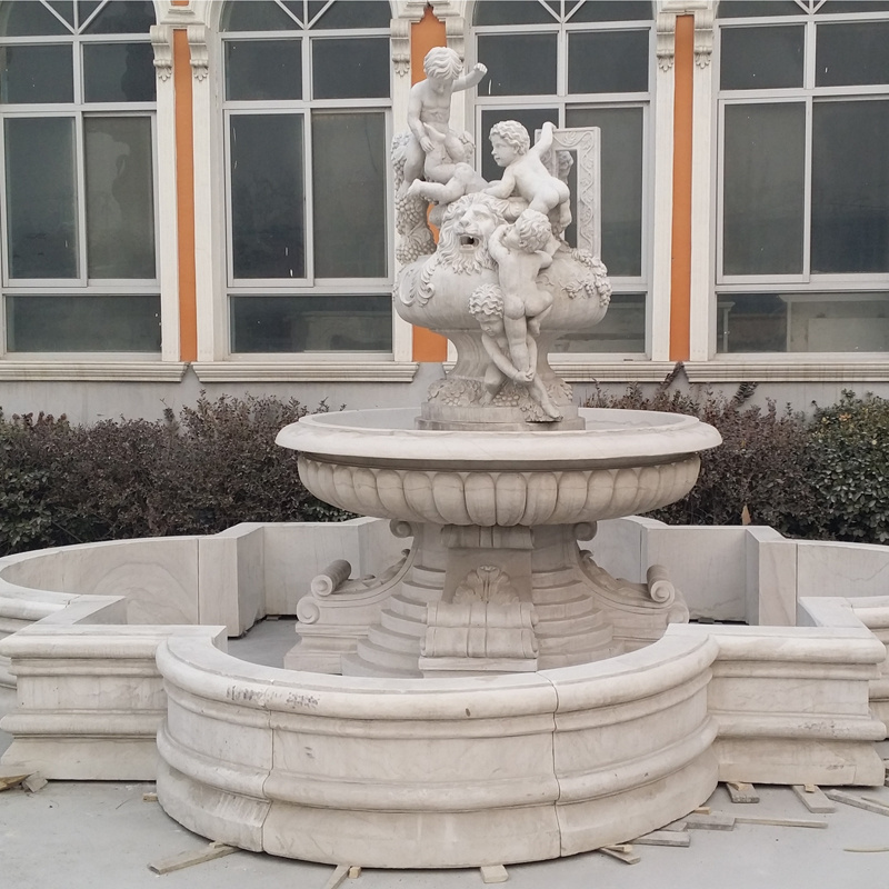 Outdoor  Garden Decoration Marble Stone 3 Tier Water Fountain